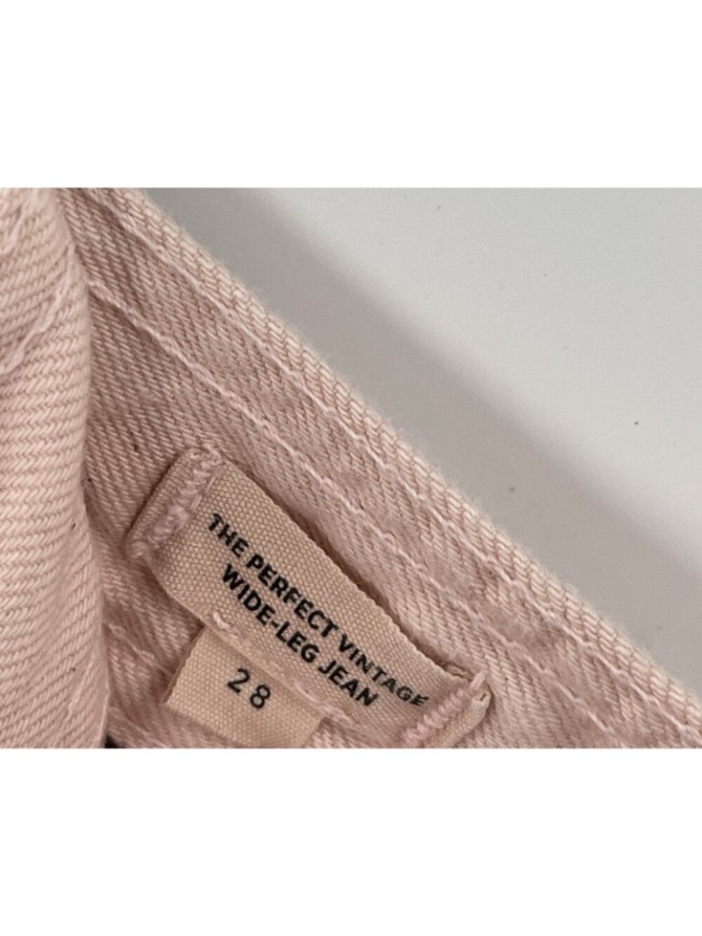 MADEWELL X MN Women's Pink Denim The Wide Leg Jeans Size 28 - Picture 5 of 7